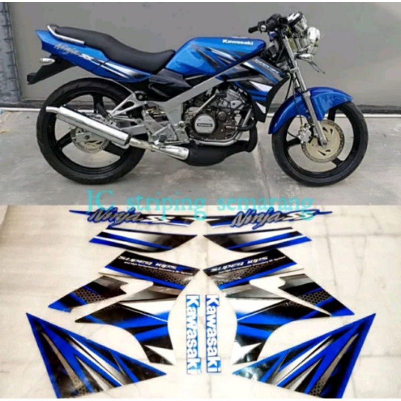 Striping Ninja SS th 2013 Biru Printing | Shopee Indonesia