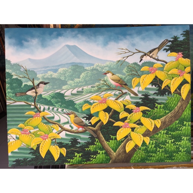Jual Lukisan Burung Bali Indonesia|Shopee Indonesia 640_X_640_jpg