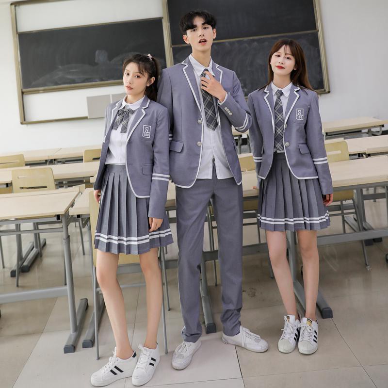 Jual seragam kelas gaya Inggris jas perguruan tinggi sekolah Setelan jk  Korea siswa perempuan layanan men Indonesia|Shopee Indonesia