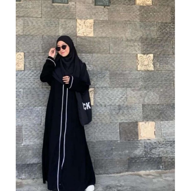 Jual super simple 02//abaya Arab remaja casual daily by sabellaabaya  exclussive jettblack busui friendly Indonesia|Shopee Indonesia