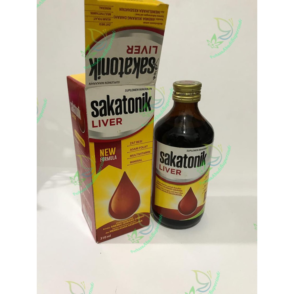 Jual Sakatonik Liver 310 ML utk kurang darah / anemia dan memelihara  kesehatan Indonesia|Shopee Indonesia