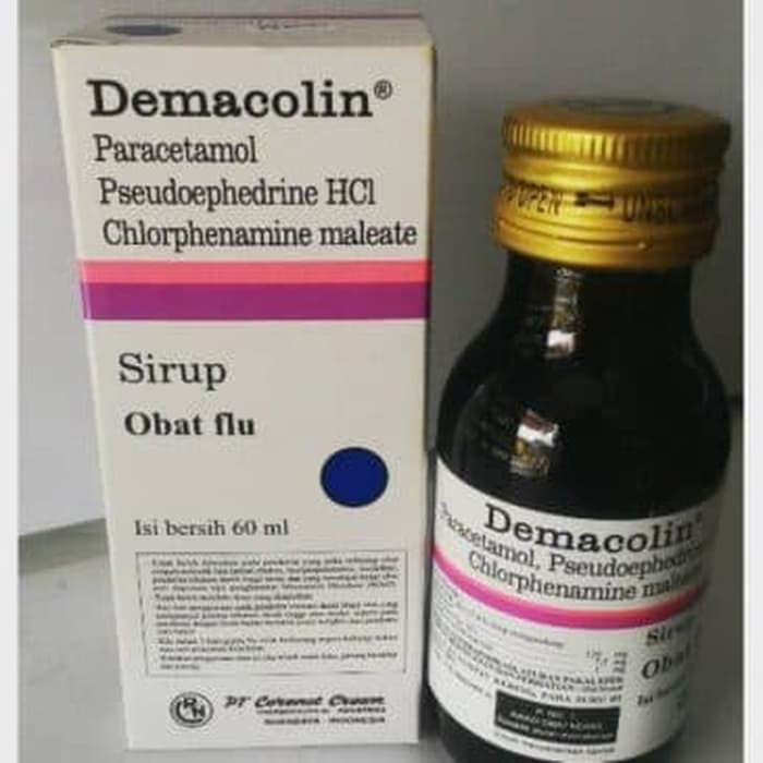 DEMACOLIN SYRUP OBAT FLU PILEK PANAS | Shopee Indonesia
