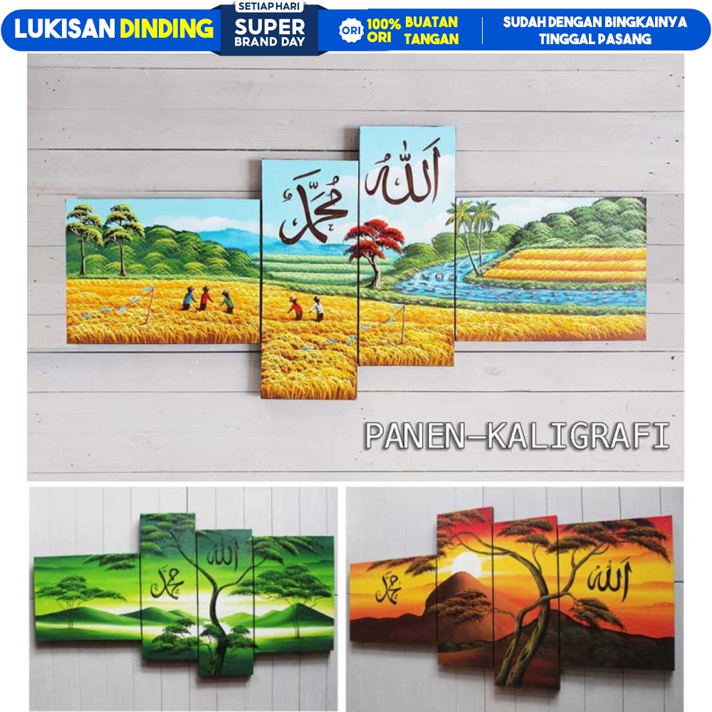 Harga Lukisan Dinding Ruang Tamu Ukuran Besar Kaligrafi Terbaru Januari 2022 | Biggo Indonesia 1000_X_1000_jpg