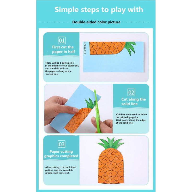 Jual Mainan Anak Belajar Menggunting Origami Paper Cut 120Pcs Indonesia|Shopee Indonesia 800_x_800_jpg