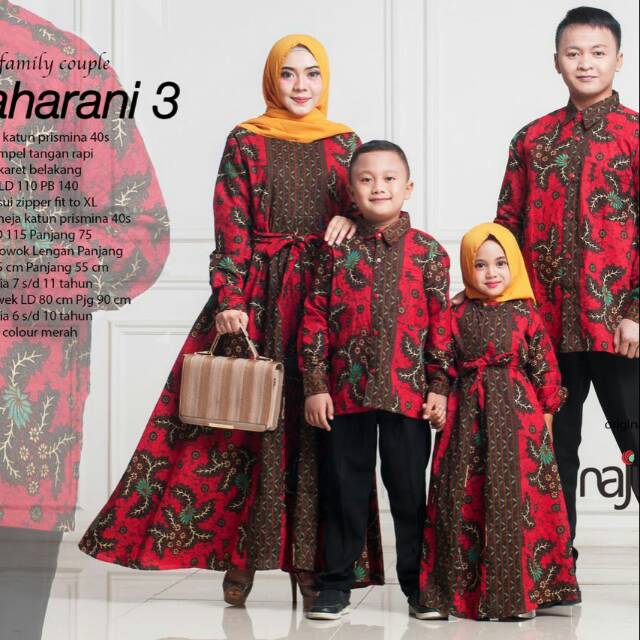 30 Gambar  Model Baju  Sarimbit Ayah  Ibu Anak Fashion 