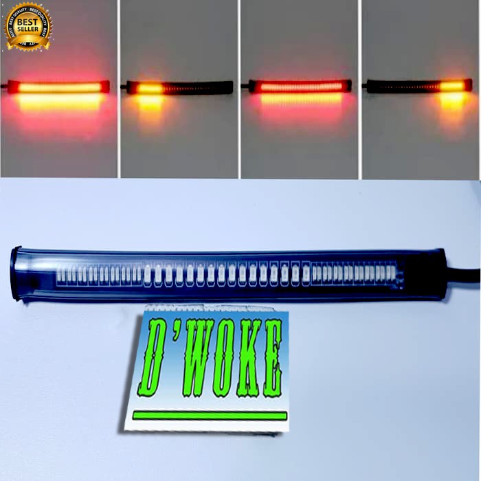 LAMPU VARIASI LED REM LED STRIP 3 IN 1 SEIN 17 CM MOTOR MOBIL KEDIP  OTOMATIS DARURAT | Shopee Indonesia