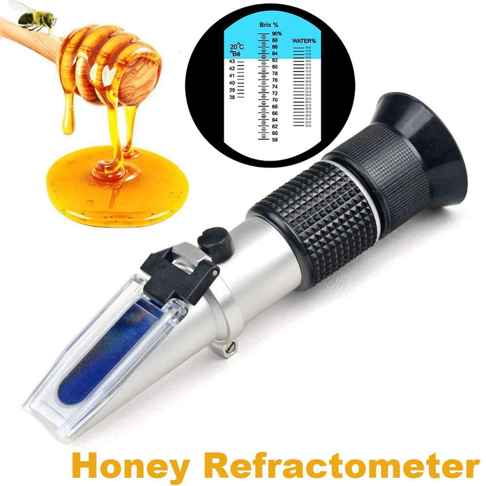 Refraktometer Uji Keaslian Madu Brix 50-90% Baume Kadar Air Honey Test Uji  Keaslian Madu | Shopee Indonesia