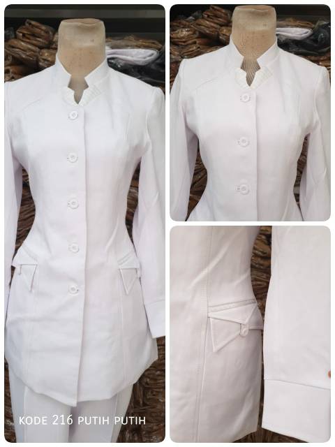 30 Cara Model Baju  Putih  Bidan  Fashion Modern dan 