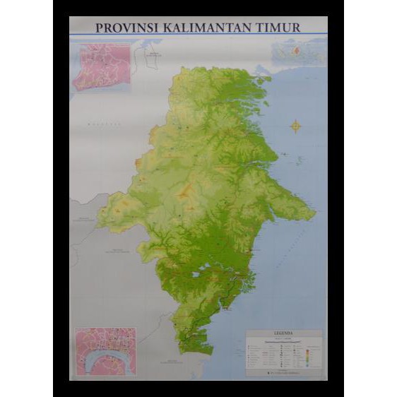 BIG SALE! Peta Provinsi Kalimantan Timur (Lipat) | Shopee Indonesia