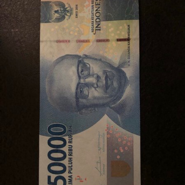 Souvenir mahar pernikahan uang kertas lembaran rp 50000 NKRI Ir H Djuanda  kartawidjaja | Shopee Indonesia