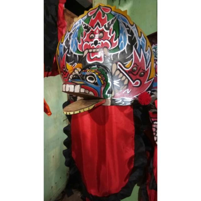 Barongan mainan / barongan murah / barongan anak / barongan kediri /  barongan / reog / devil / gong | Shopee Indonesia