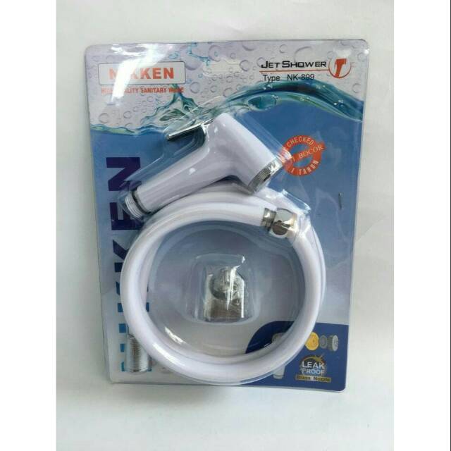 Shower Cebok Toilet Semprotan Air WC Cebok Putih Nikken High Quality Murah  | Shopee Indonesia