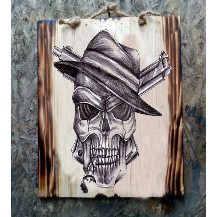 Jual Hiasan Dinding Lukisan Kayu Tengkorak Mafia Tattoo Jatibelanda Bakar Indonesia|Shopee Indonesia 712_X_712_jpg