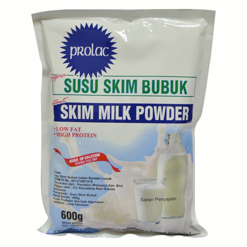 Jual PROLAC Susu Skim Bubuk 600 gram Indonesia|Shopee Indonesia
