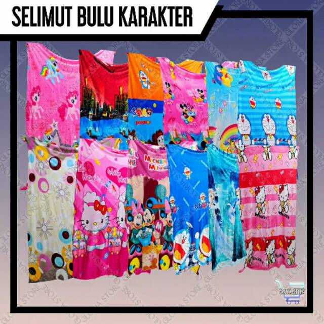 Jual SELIMUT BULU KARAKTER#SELIMUT ANAK KARAKTER MURAH LUCU/SELIMUT  Indonesia|Shopee Indonesia