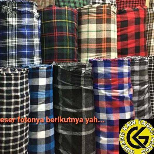 ♤ Kain Flanel Cotton Motif Kotak Import ♧ | Shopee Indonesia