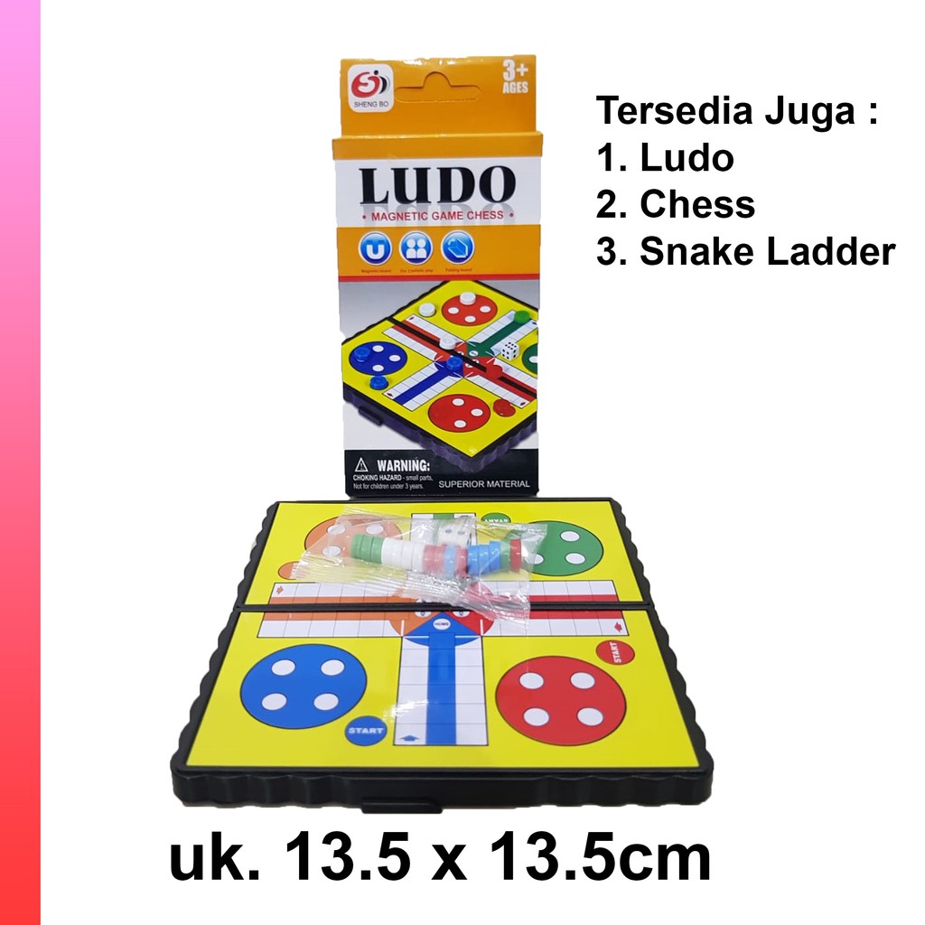 Ludo Mainan Ludo Magnet Board Game Pocket Portable | Shopee Indonesia