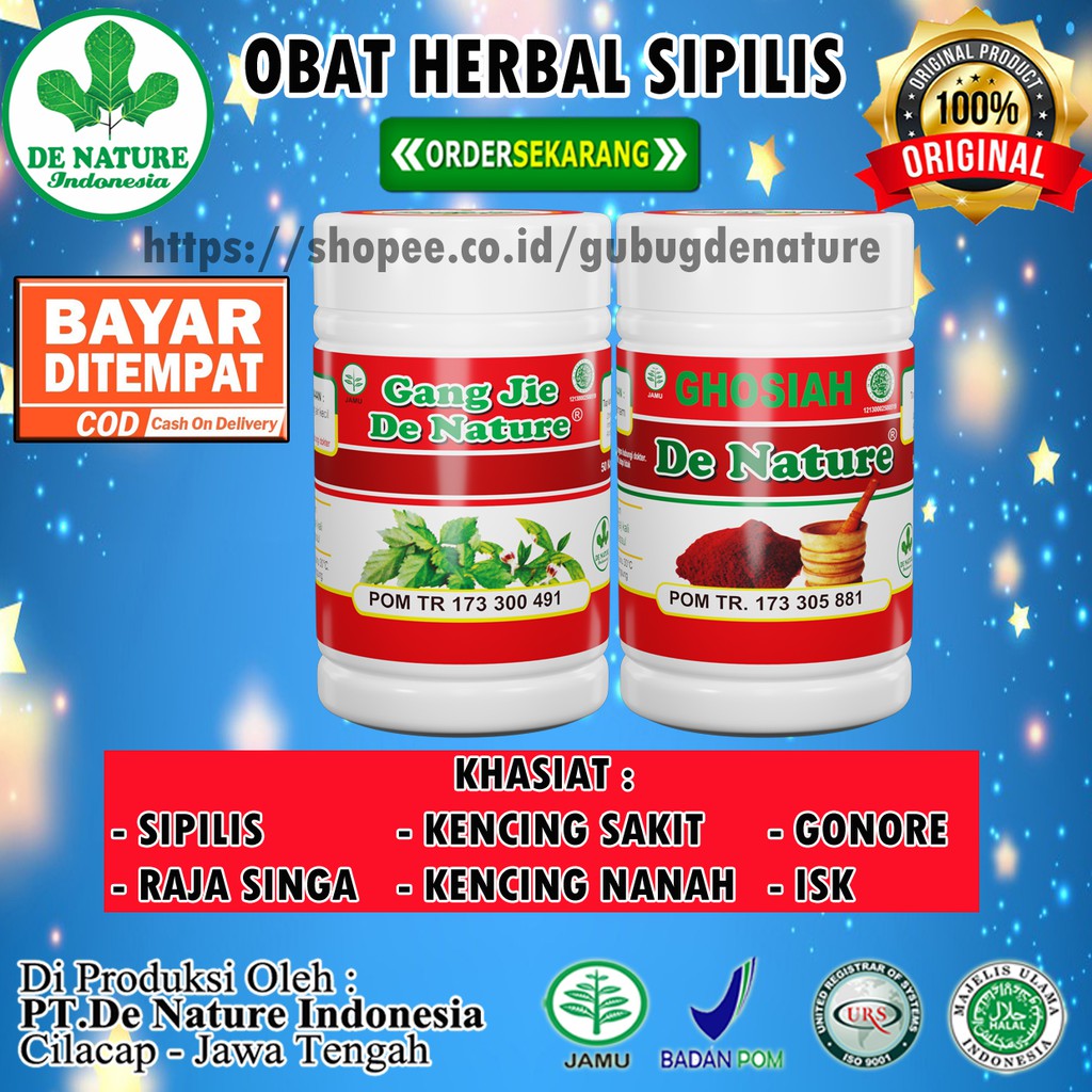 Jual Gang Jie Ghosiah De Nature Gangjie Gho Siah Obat Sipilis Kencing  Nanah, Gonore Infeksi Saluran Kemih Indonesia|Shopee Indonesia