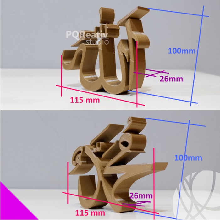 Jual Kaligrafi 3D Allah Muhammad, Dekorasi Hiasan Dinding & Meja,Warna Emas Indonesia|Shopee Indonesia 700_X_700_jpg