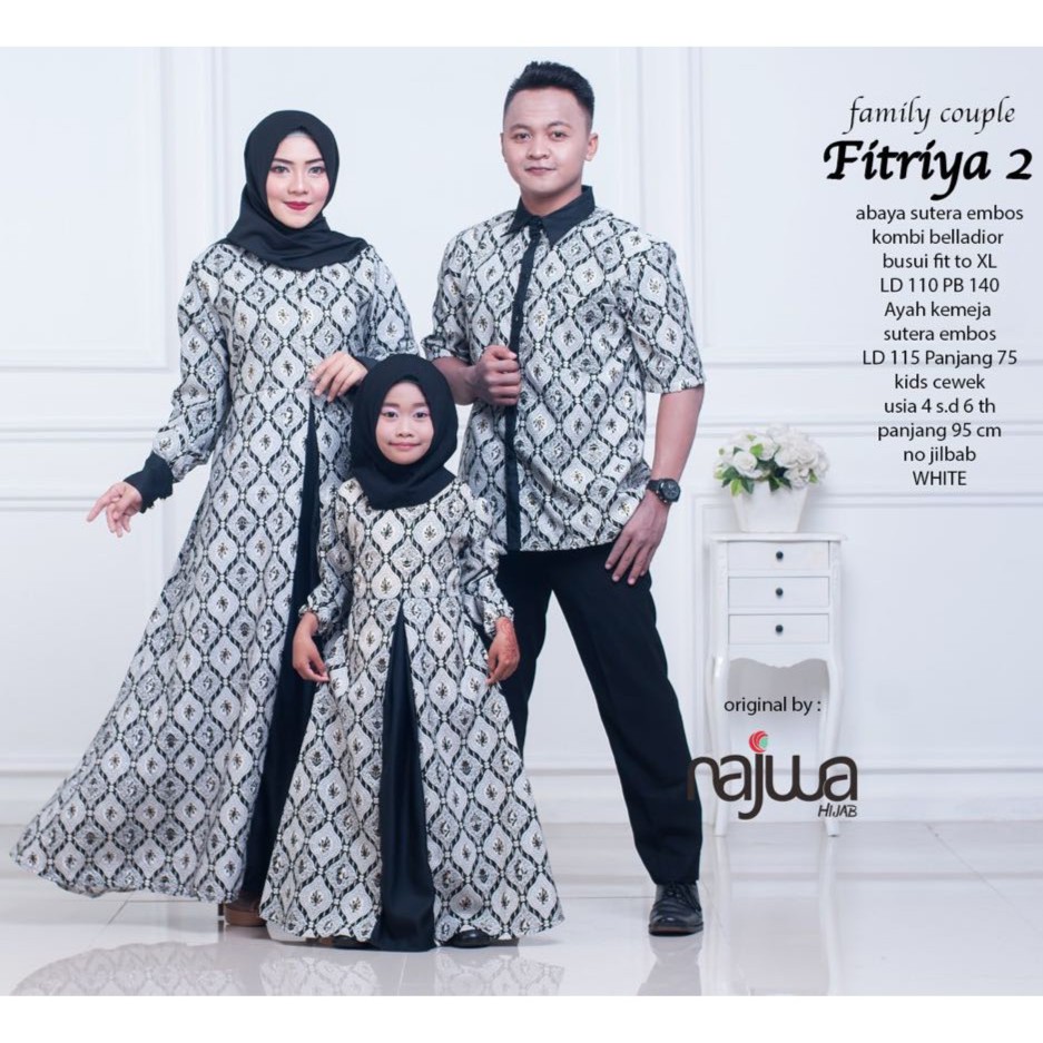 30+ Model Gamis Couple Ayah Ibu Anak - Fashion Modern dan 