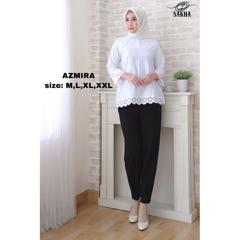 Baju Atasan Putih PNS Guru Blouse Putih Kerja Toyobo Fashion Putih Polos  Wanita Terlaris Jumbo 2L 4L | Shopee Indonesia