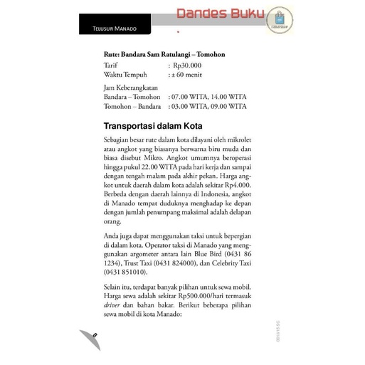 Jual Telusur Manado - Buku Panduan Wisata Oleh Rita Harahap  Indonesia|Shopee Indonesia