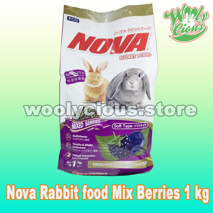 Pelet Kelinci Makanan Kelinci Pakan Kelinci NOVA Mixed Berries Rabbit Food  1 Kg | Shopee Indonesia