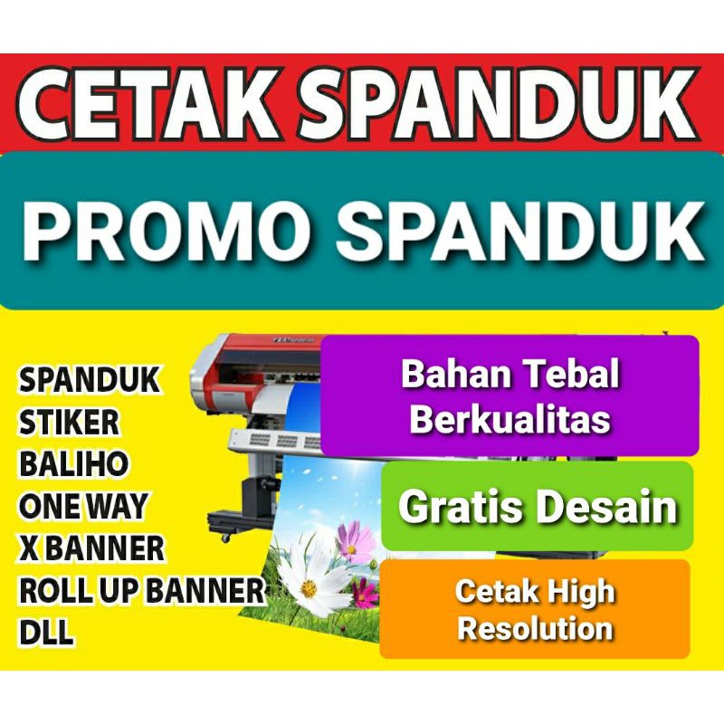 Cetak Banner Spanduk Warung Konter Toko Desain Custom Bahan Flexi | Shopee  Indonesia