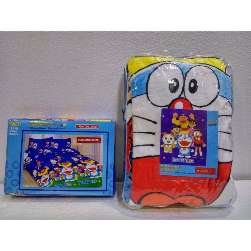 Jual Couple Sprei Selimut Super Lembut Dan Tebal Merk Bonita DORAEMON CUTE  SINGLE Indonesia|Shopee Indonesia