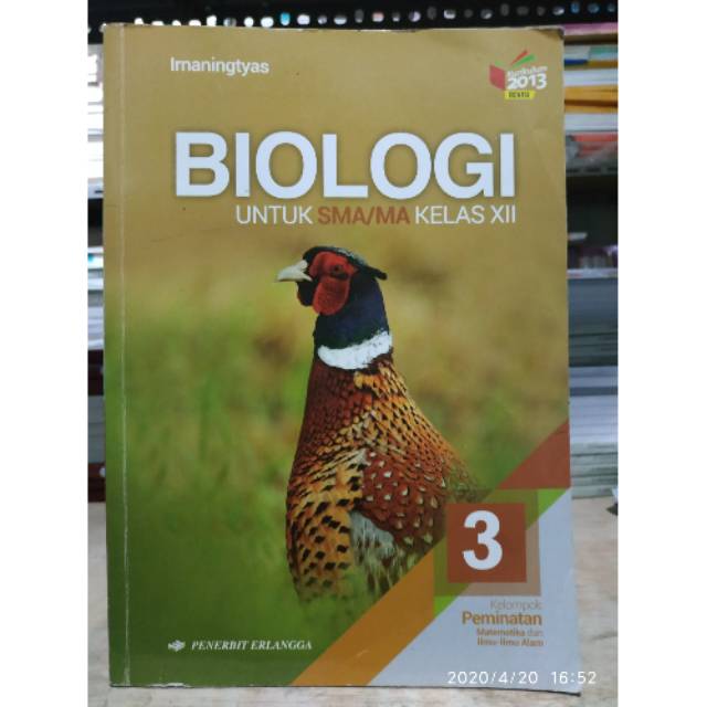 Biologi SMA Kelas XII Kurikulum 2013 Revisi Erlangga - Irnaningtyas |  Shopee Indonesia