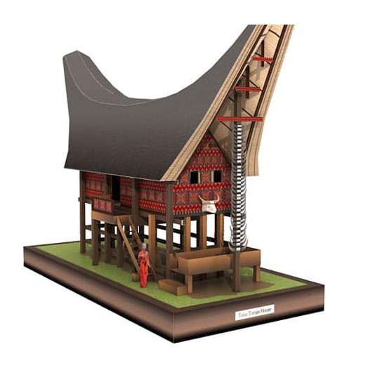 ♧ DIY Miniatur Rumah Tongkonan Toraja ♗ | Shopee Indonesia