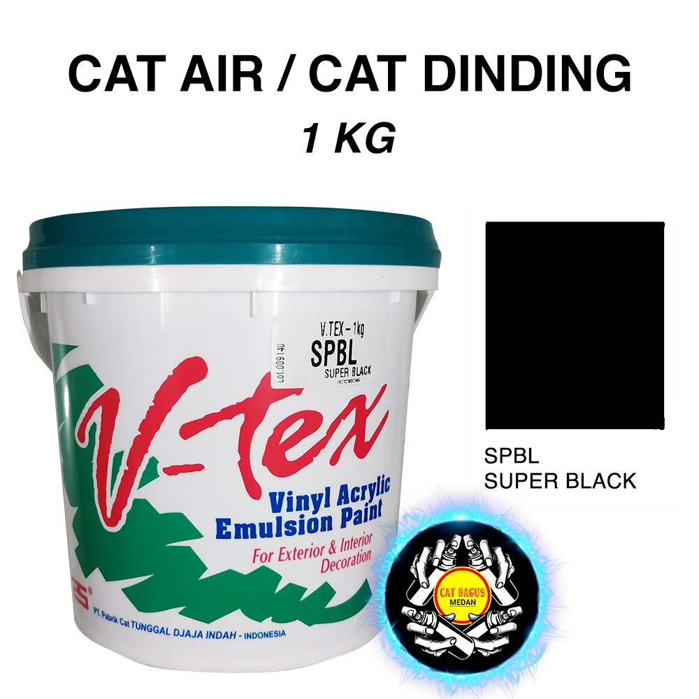 CAT TEMBOK CAT DINDING 1 KG 1KG KECIL WARNA HITAM BLACK CAT AIR KALENG  KECIL 1 KG WARNA HITAM MEDAN | Shopee Indonesia