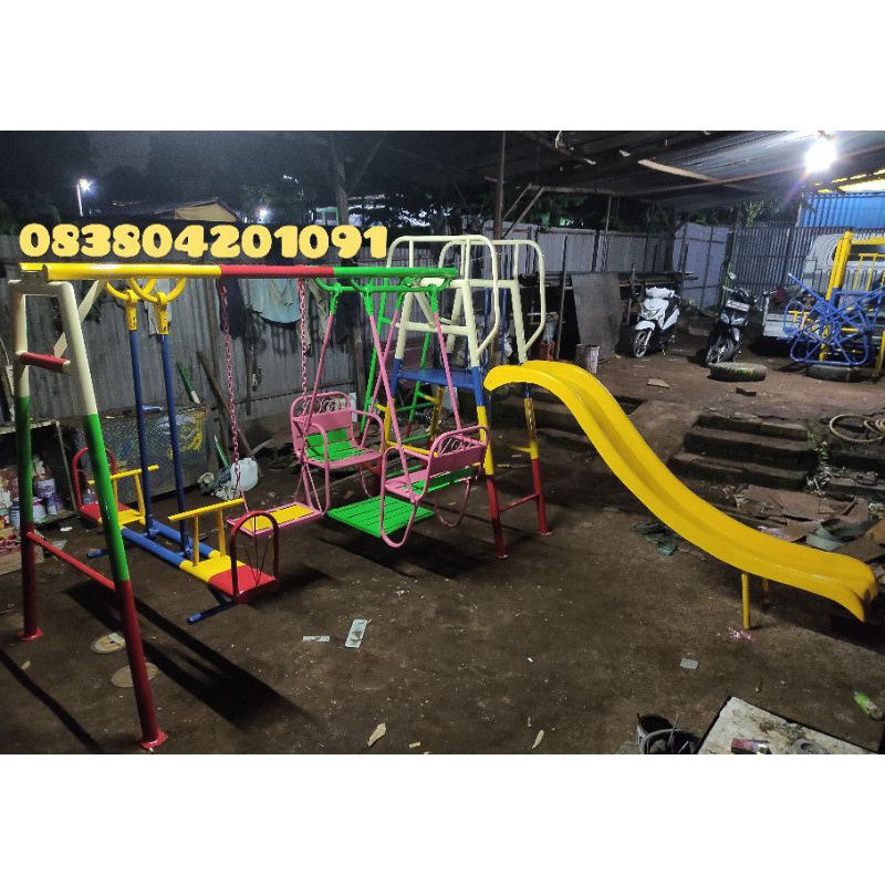 Jual Ayunan anak taman bermain besi perosotan bongkar pasang  Indonesia|Shopee Indonesia