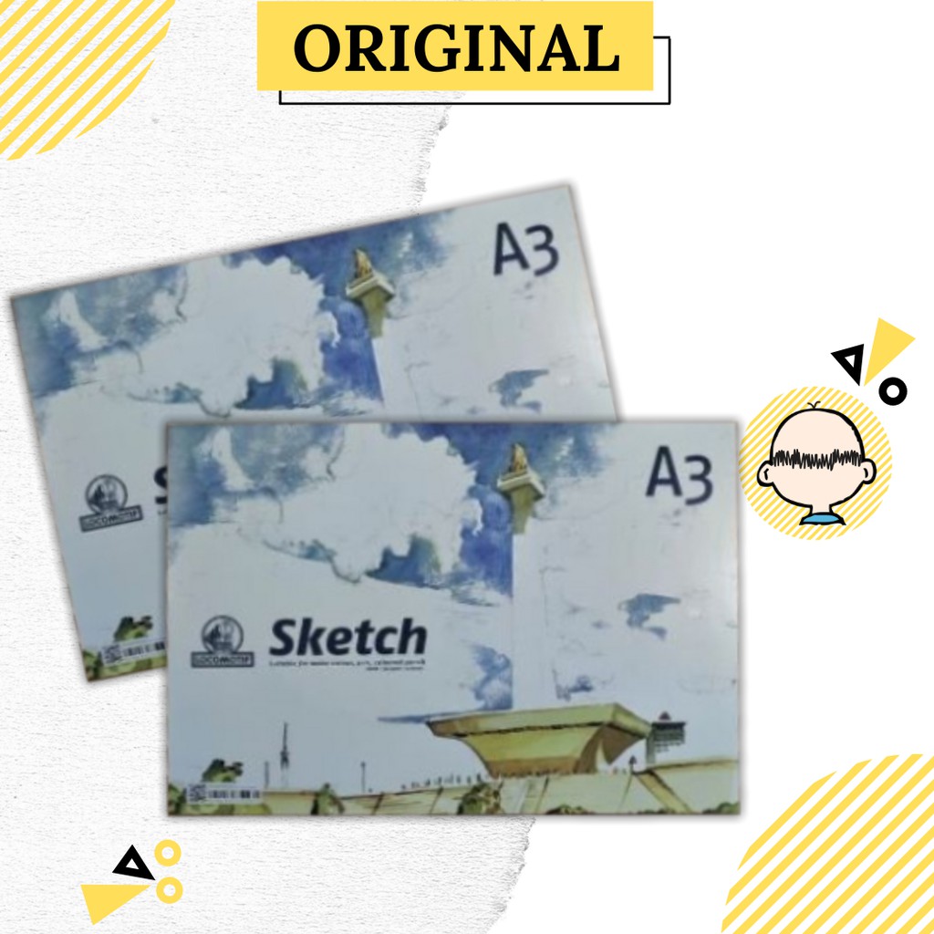 Jual Ombotak Buku Gambar & Sketsa A3 25 Lembar Utk Cat Air Pensil Pen Sketch Book Indonesia|Shopee Indonesia 1024_X_1024_jpg