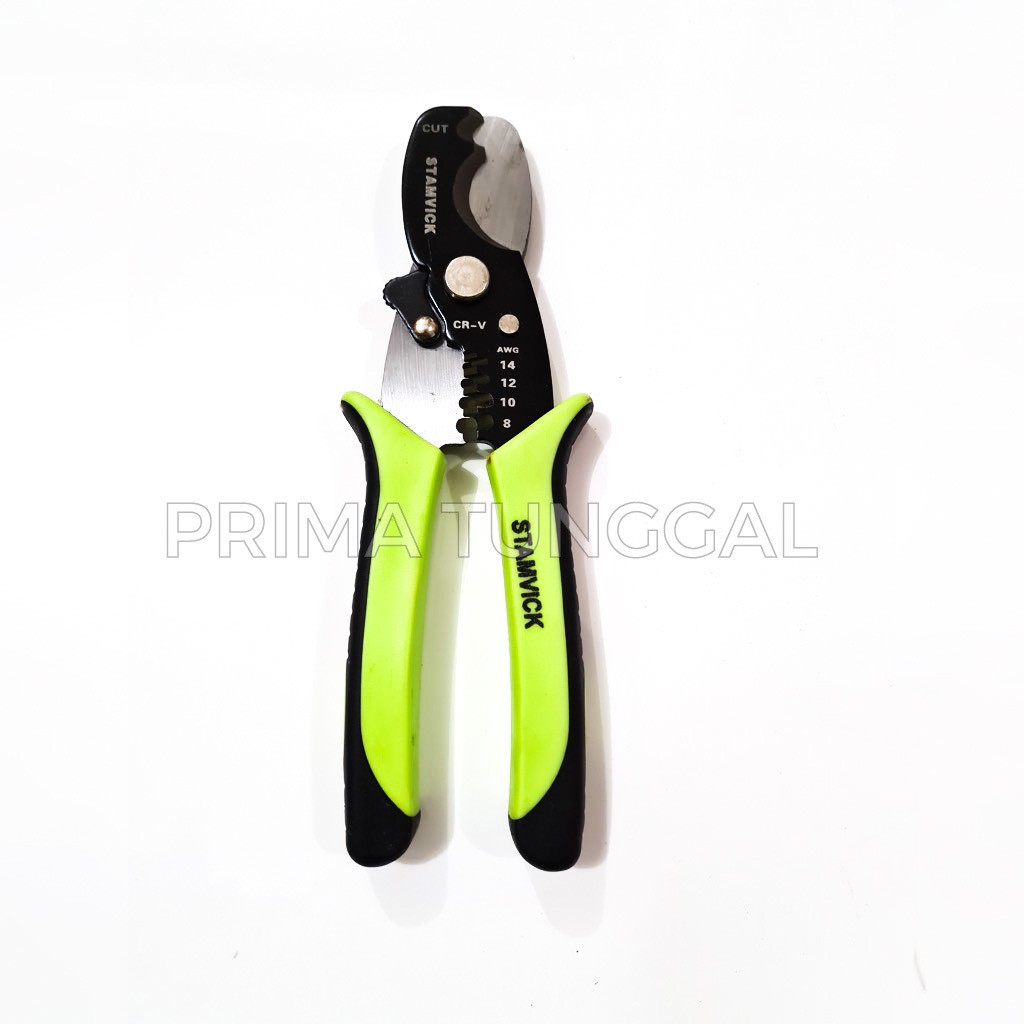 Tang Kupas Potong Kabel Listrik 8&rdquo; Stamvick Gunting | Shopee Indonesia