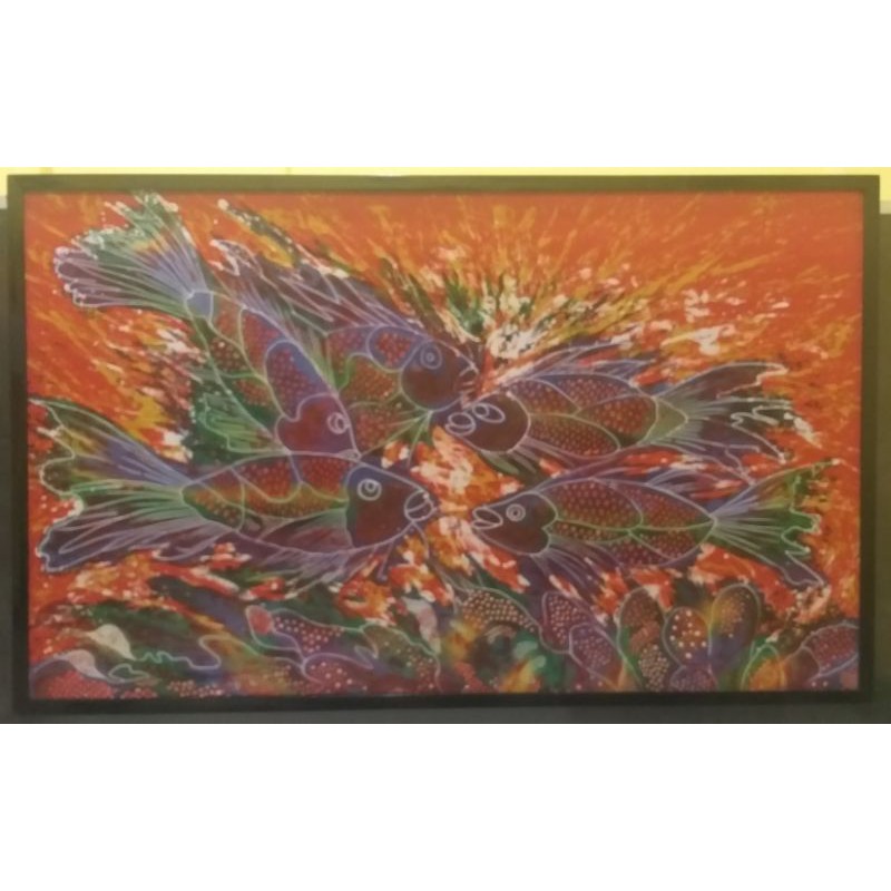 Jual Lukisan Batik Ikan Sungai Emas (1.5 Meter) Indonesia|Shopee Indonesia 800_X_800_jpg