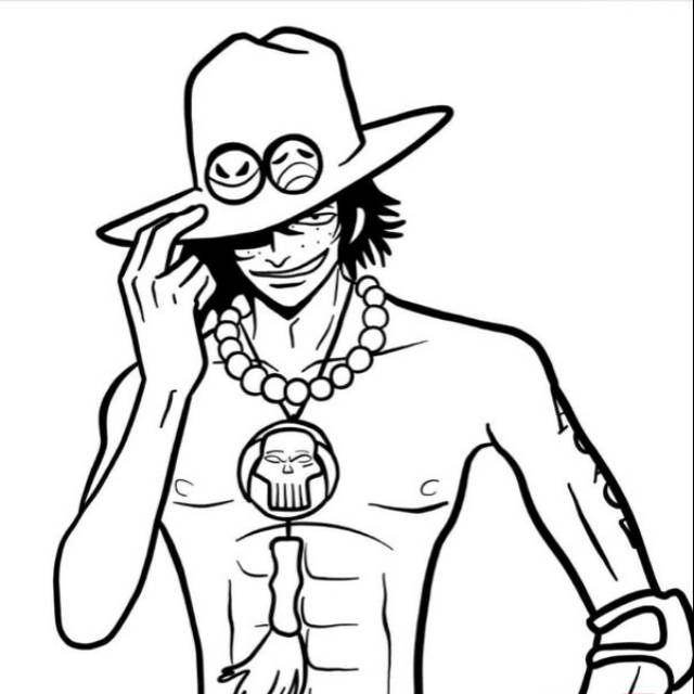 Gambar Anime One Piece Hitam Putih Keren 640_X_640_jpg