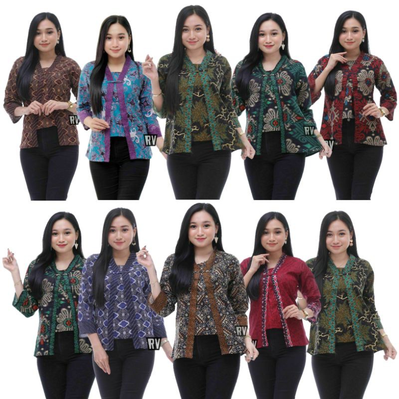 Jual Baju Batik Wanita Modern Batik Modern Atasan Batik XXL 3L 5L jumbo  Indonesia|Shopee Indonesia
