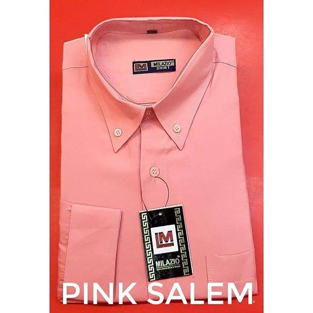 Kemeja pria warna pink salem polos tersedia lengan panjang , lengan pendek  , dan paket kemeja+dasi | Shopee Indonesia