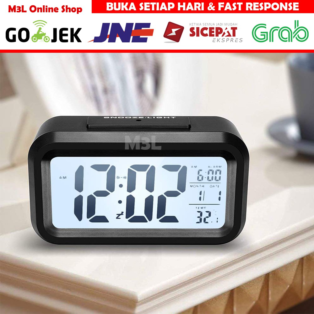 Jam Meja Digital / Jam Weker Pintar / Digital Smart Alarm Clock | Shopee  Indonesia