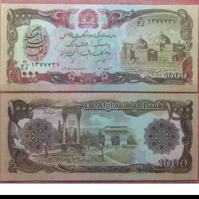 UA-16C UANG ASING KERTAS 1000 AFGANISTAN GRESS | Shopee Indonesia