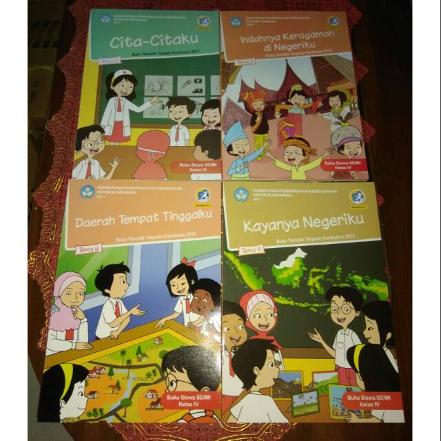 PAKET BUKU TEMATIK KELAS 4 SD TEMA 6 SAMPAI TEMA 9 REVISI 2017 | Shopee  Indonesia