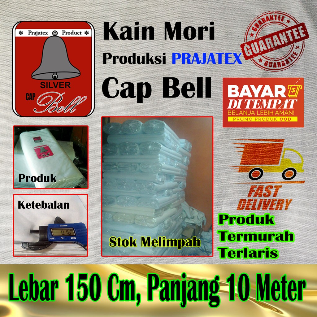 Kain Kafan /Kain Mori TERMURAH Lebar 150cm panjang 10 meter | Shopee  Indonesia