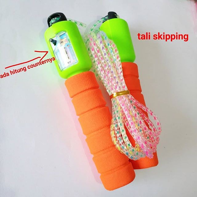 TALI SKIPPING Pelangi Counter Lompat Tali Kansen Speeds Loncat Tali Digit |  Shopee Indonesia