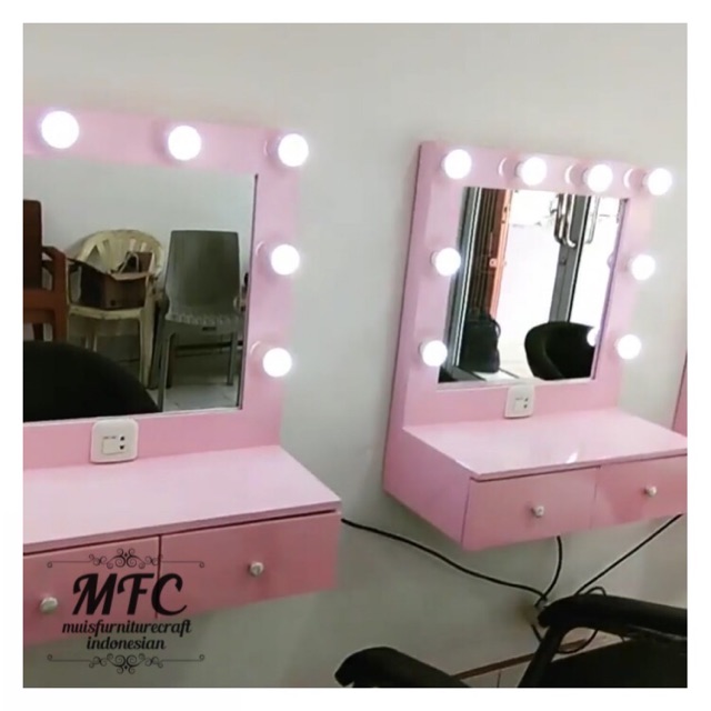 Meja rias lampu dinding meja rias beauty | Shopee Indonesia