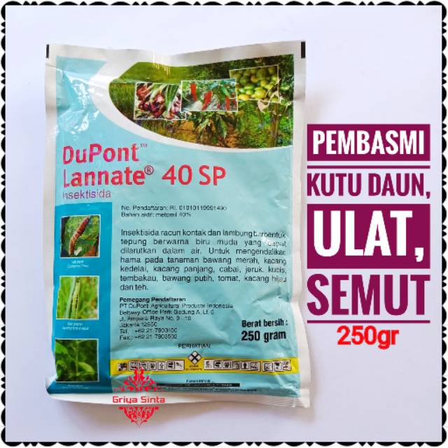 Jual Obat Pertanian Lannate 40SP untuk pembasmi kutu daun, ulat dan semut  Indonesia|Shopee Indonesia