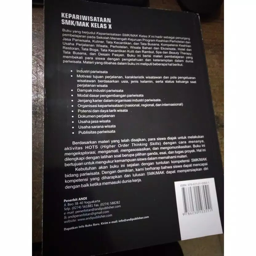 Buku Kepariwisataan, Bidang Keahlian : Pariwisata SMK/MAK Kelas X | Shopee  Indonesia