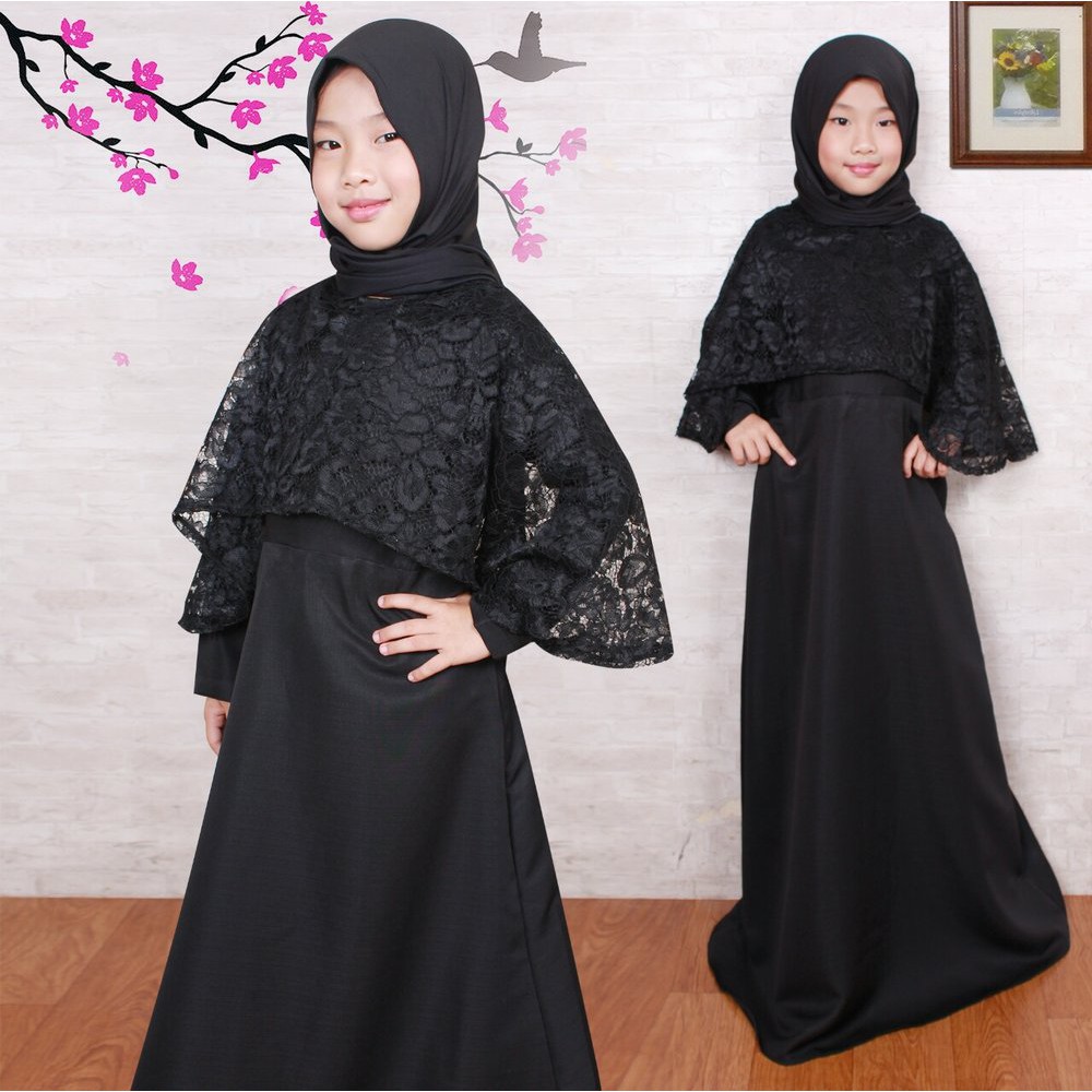 Jual Kr Tiara Kid Black 7 Th Baju Anak Muslim Cantik Imut Lucu Baju Lebaran Hari Raya Idul Fitri Murah M Indonesia|Shopee Indonesia 1000_x_1000_jpg