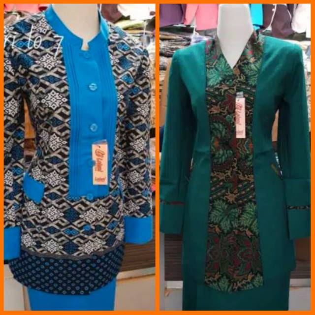 Jual Seragam blazer batik pemda pns pdh guru dinas kantor Indonesia|Shopee  Indonesia