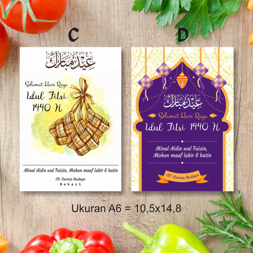 Jual Kartu Ucapan, Label, Hang Tag Selamat Hari Raya Idul Fitri Ukuran A6 Indonesia|Shopee Indonesia 1024_X_1024_jpg